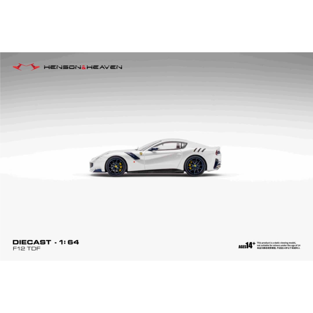 *PRE-ORDER* Ferrari F12 TDF Bianco Italian White, 1:64 Scale