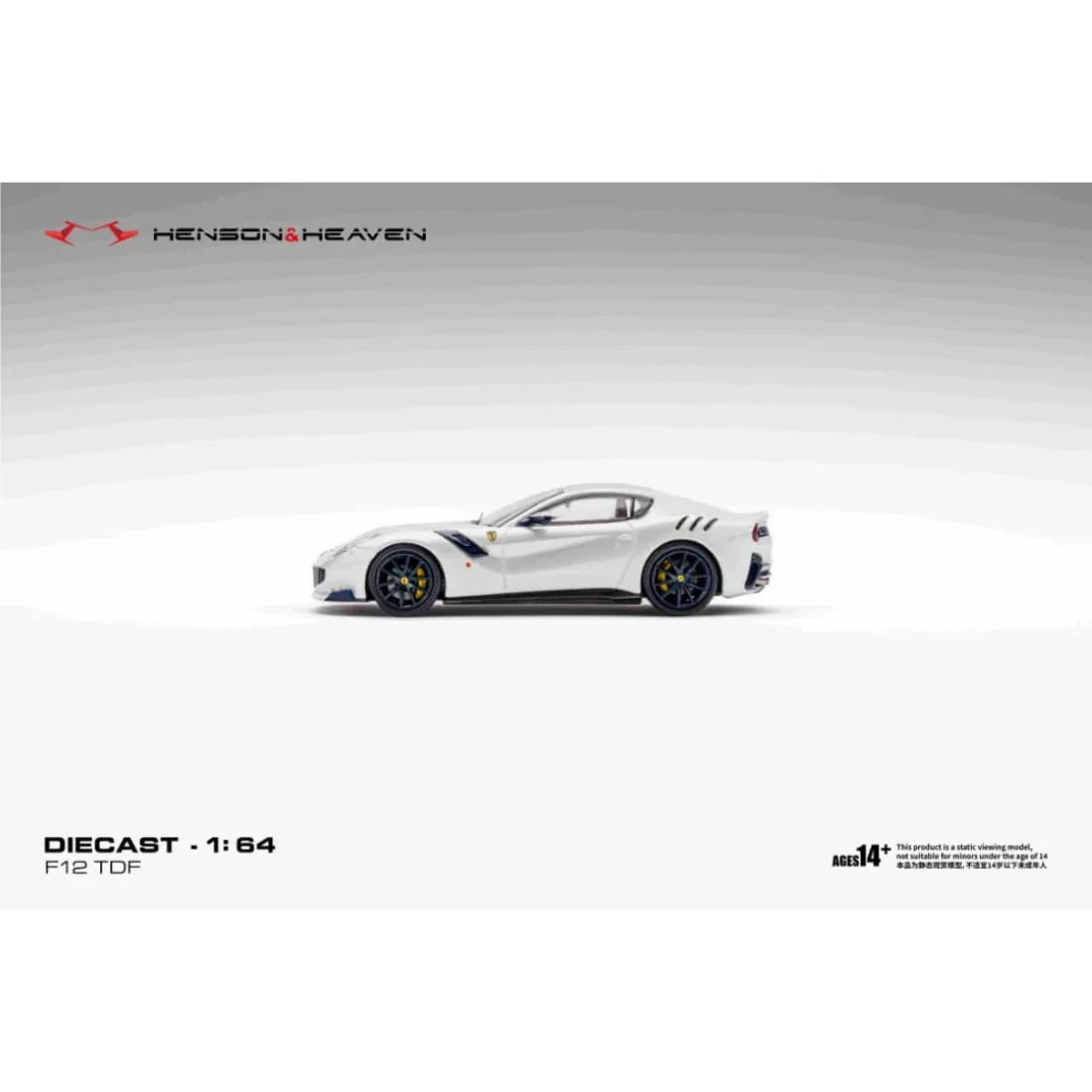 *PRE-ORDER* Ferrari F12 TDF Bianco Italian White, 1:64 Scale
