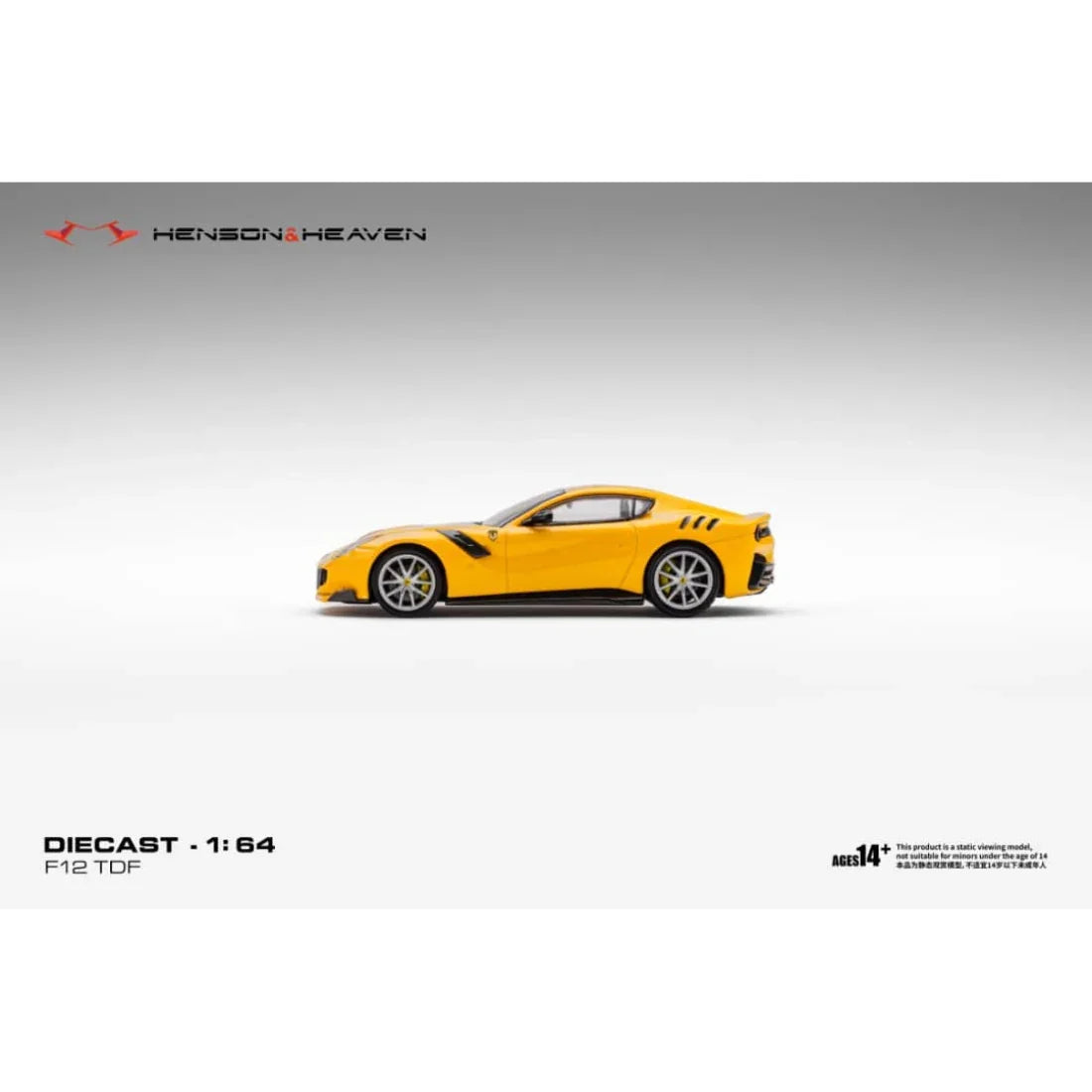 *PRE-ORDER* Ferrari F12 TDF Giallo Modena Yellow, 1:64 Scale
