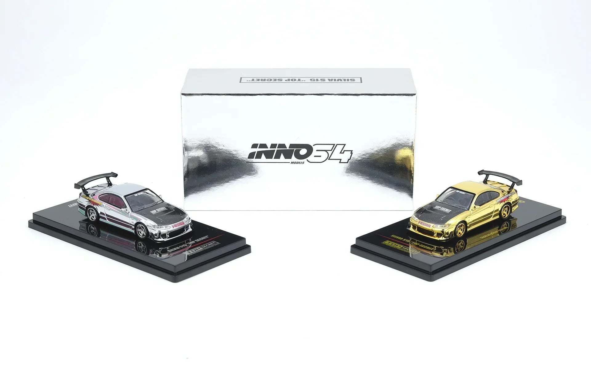 Premium scale diecast model car – Top Secret Silvia S15 Tokyo Auto Salon Kuala Lumpur 2025 Event Edition, 1:64 Scale (Chance of Gold Chrome Chase Car) Collectible