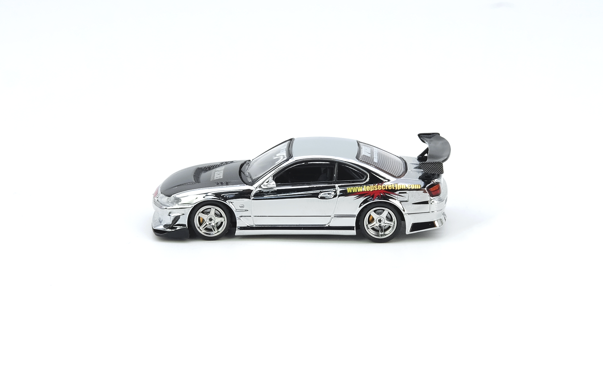 Premium scale diecast model car – Top Secret Silvia S15 Tokyo Auto Salon Kuala Lumpur 2025 Event Edition, 1:64 Scale (Chance of Gold Chrome Chase Car) Collectible