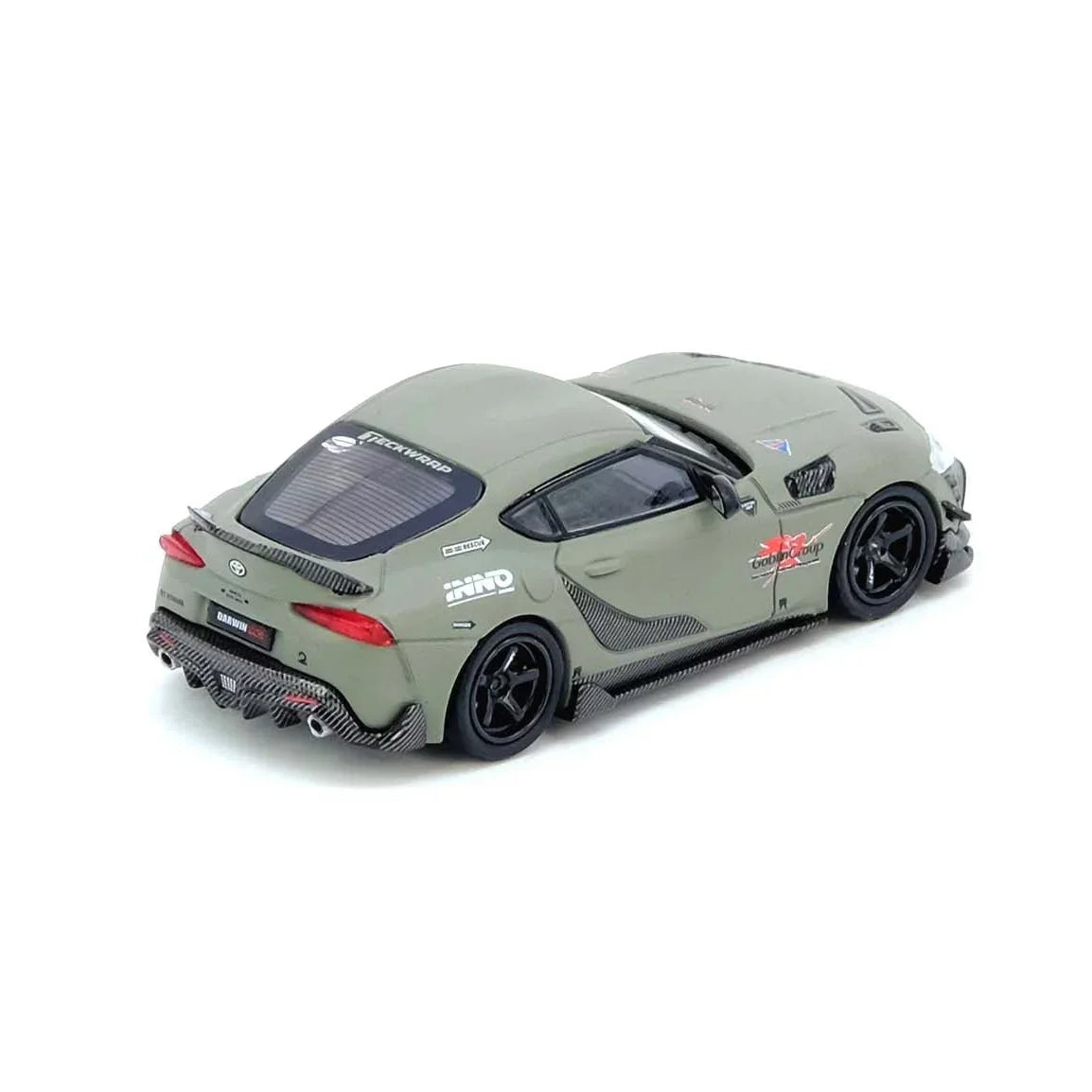 Premium scale diecast model car – *PRE-ORDER* Toyota Supra A90 Darwin Pro, 1:64 Scale (Matt Green) Collectible