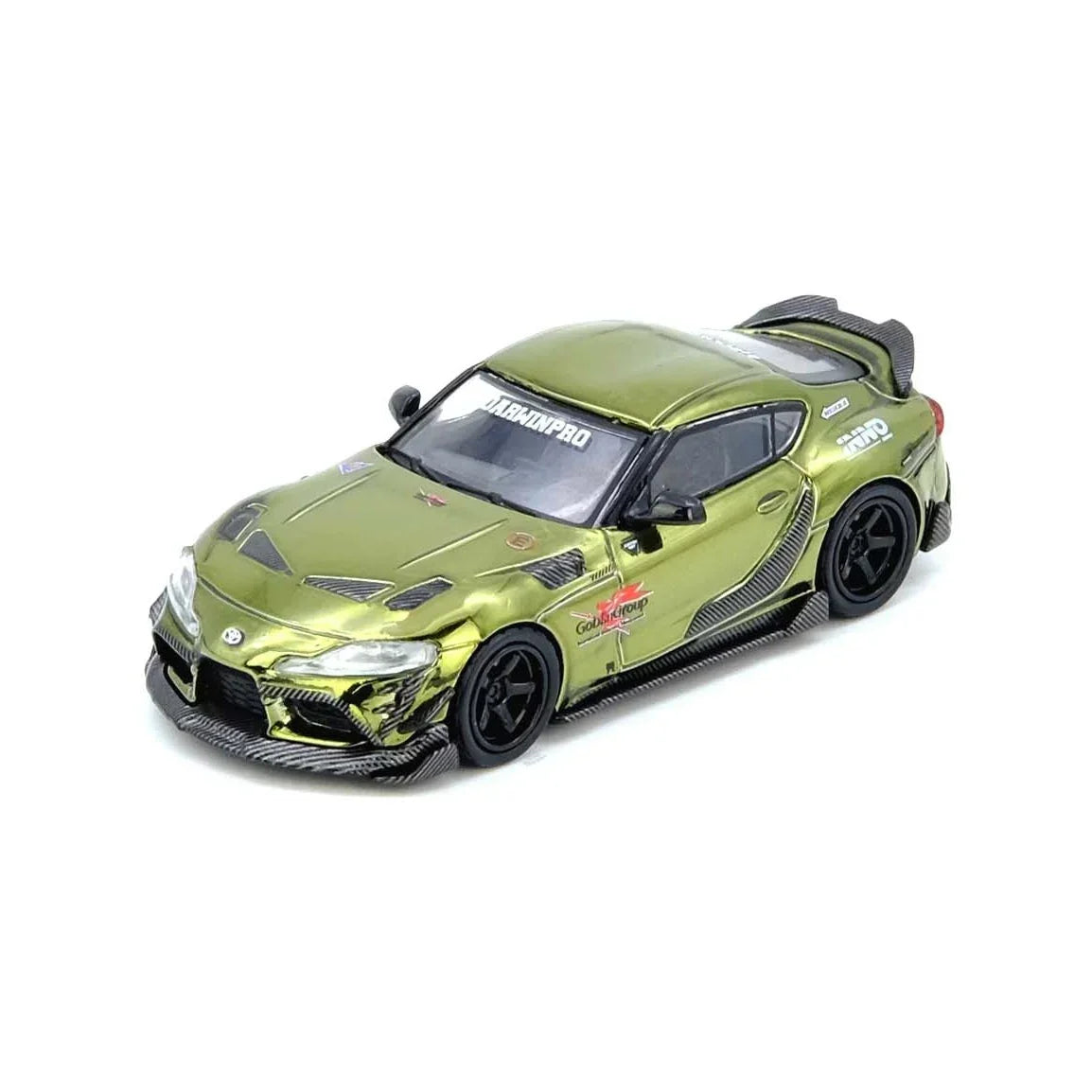 Premium scale diecast model car – *PRE-ORDER* Toyota Supra A90 Darwin Pro, 1:64 Scale (Matt Green) Collectible