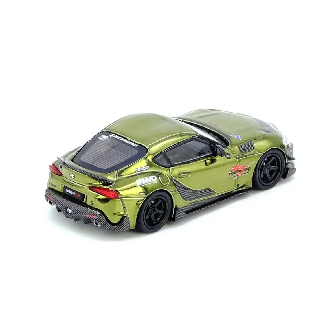 Premium scale diecast model car – *PRE-ORDER* Toyota Supra A90 Darwin Pro, 1:64 Scale (Matt Green) Collectible