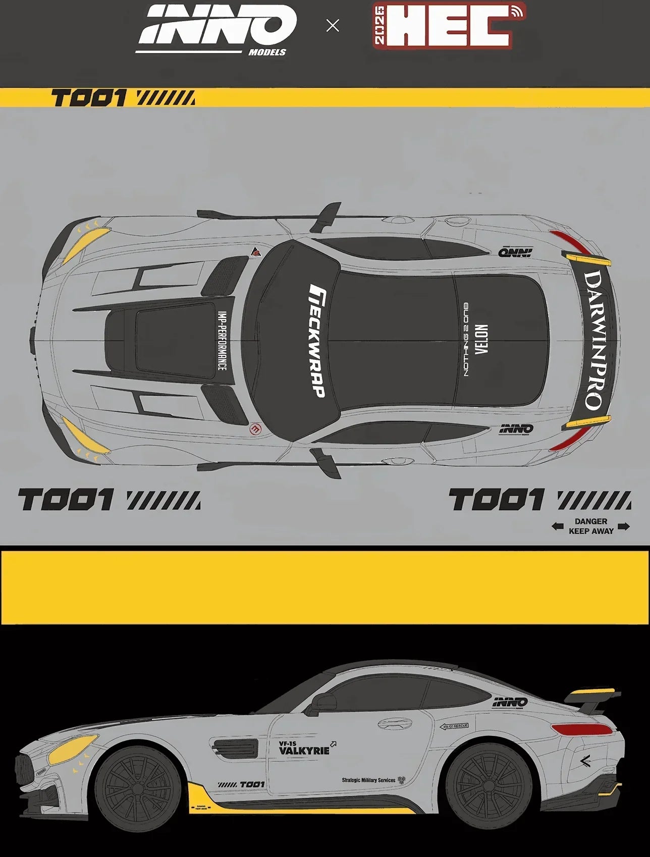 Premium scale diecast model car – *PRE-ORDER* *HEC 2026* Darwin Pro Amg GT, 1:64 Scale Collectible