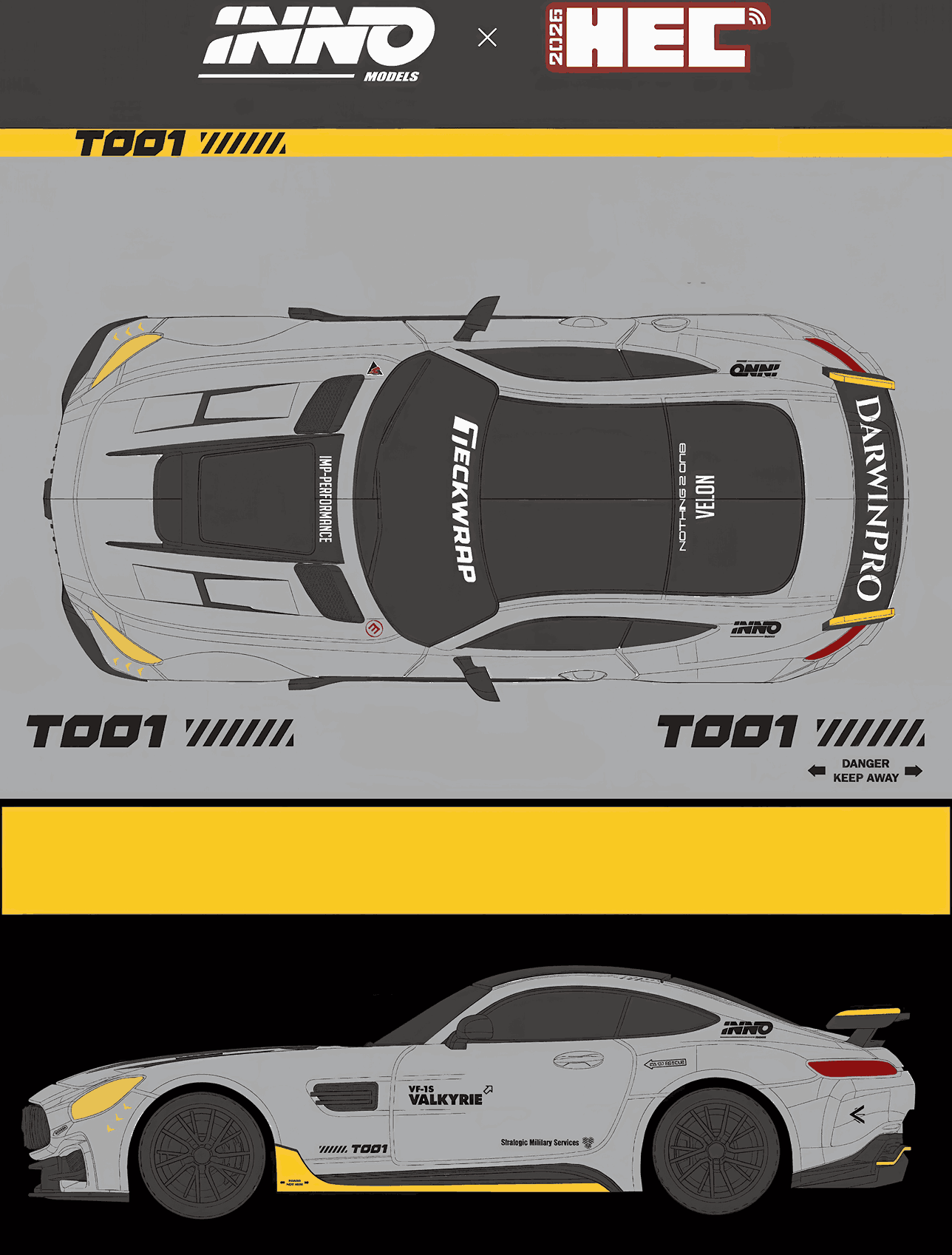 Premium scale diecast model car – *PRE-ORDER* *HEC 2026* Darwin Pro Amg GT, 1:64 Scale Collectible
