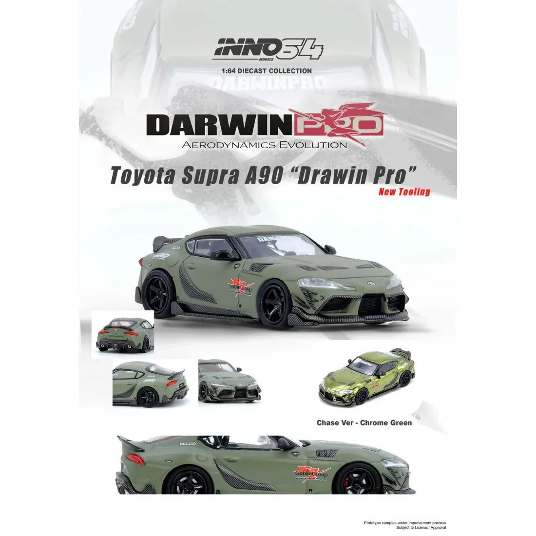 Premium scale diecast model car – DARWIN PRO AMG GT, 1:64 Scale Collectible