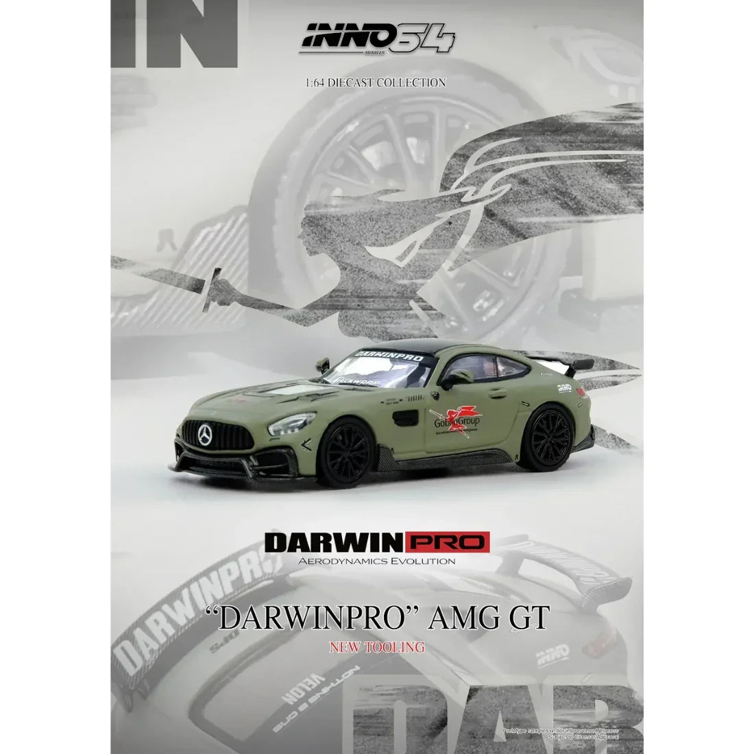 Premium scale diecast model car – DARWIN PRO AMG GT, 1:64 Scale Collectible