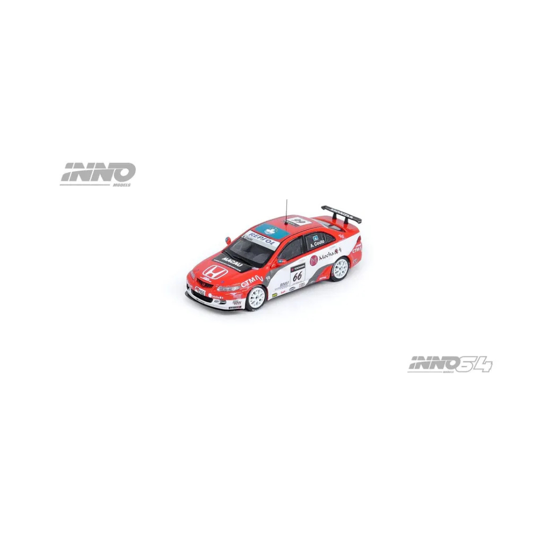 *PRE-ORDER* Honda ACCORD Euro-R (CL7) #66 "N. Technology" Macau World Touring Car Champion, 1:64 Scale