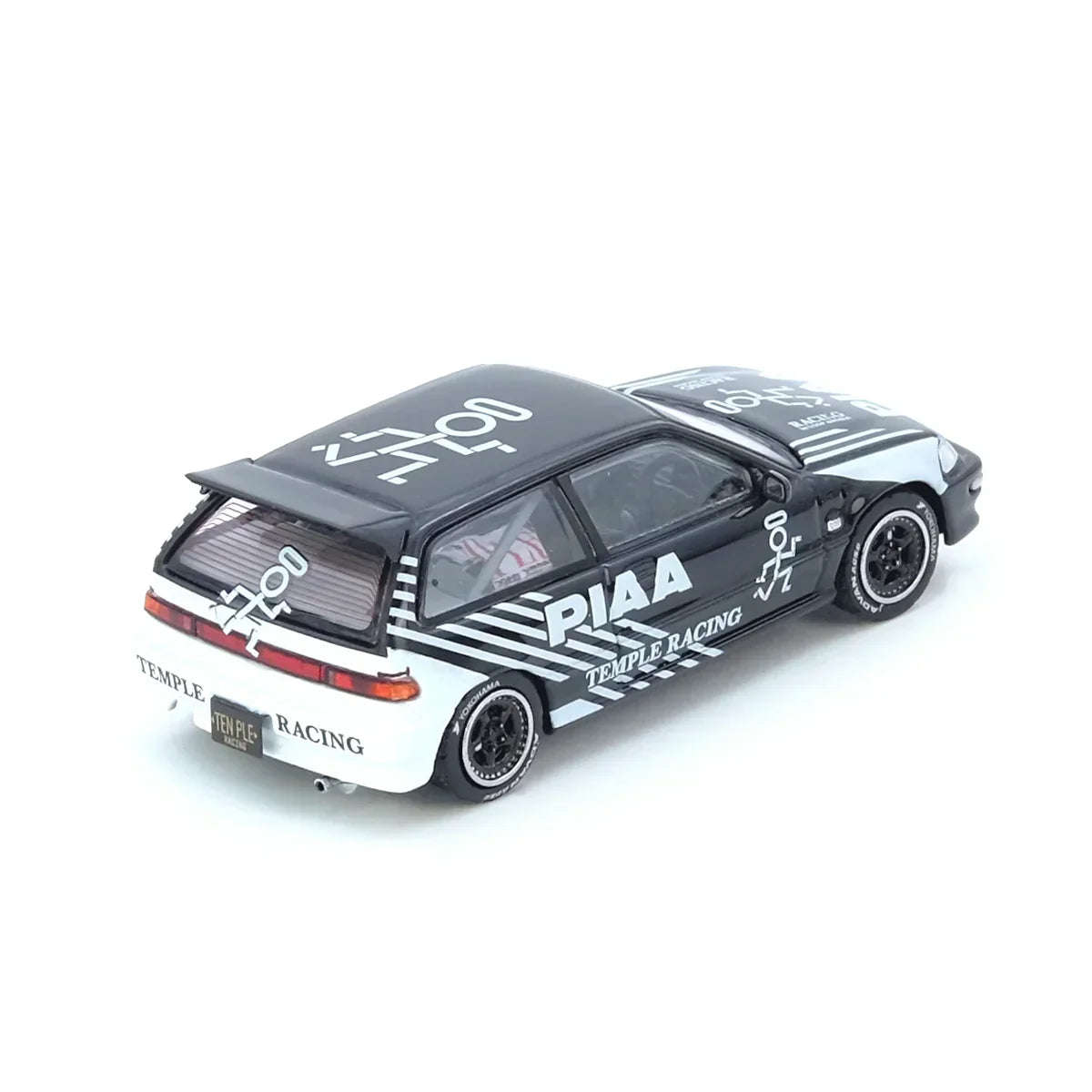 Premium scale diecast model car – *PRE-ORDER* Honda Civic EF9 "Temple Racing" Osaka Auto Messe 2023, 1:64 Scale Collectible