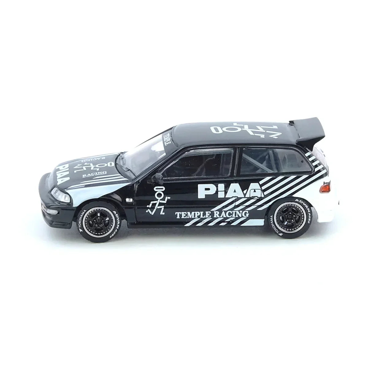 Premium scale diecast model car – *PRE-ORDER* Honda Civic EF9 "Temple Racing" Osaka Auto Messe 2023, 1:64 Scale Collectible