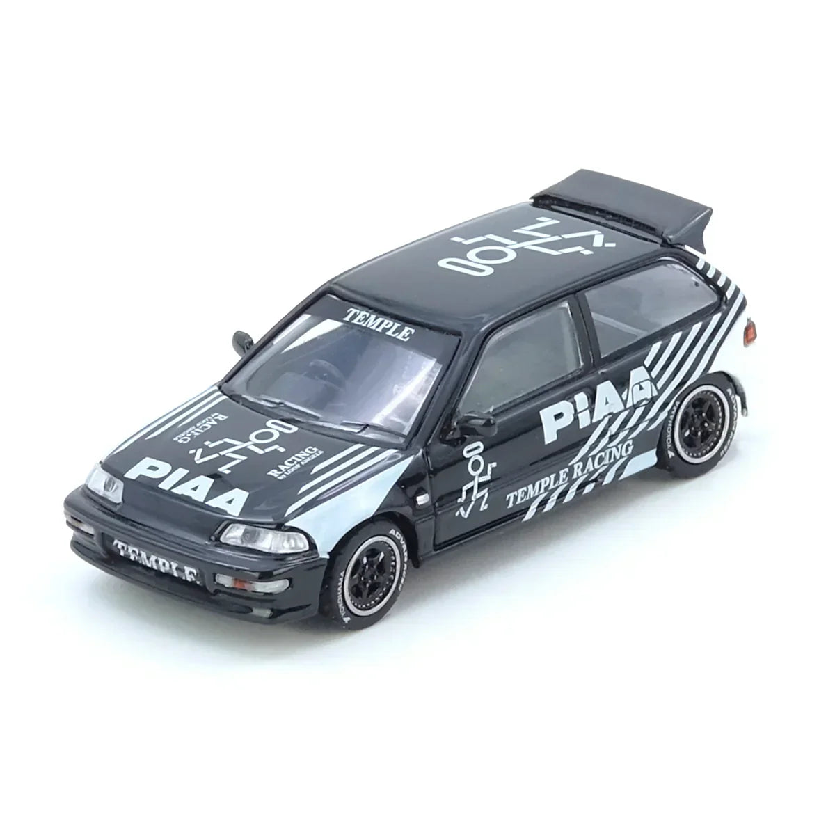 Premium scale diecast model car – *PRE-ORDER* Honda Civic EF9 "Temple Racing" Osaka Auto Messe 2023, 1:64 Scale Collectible