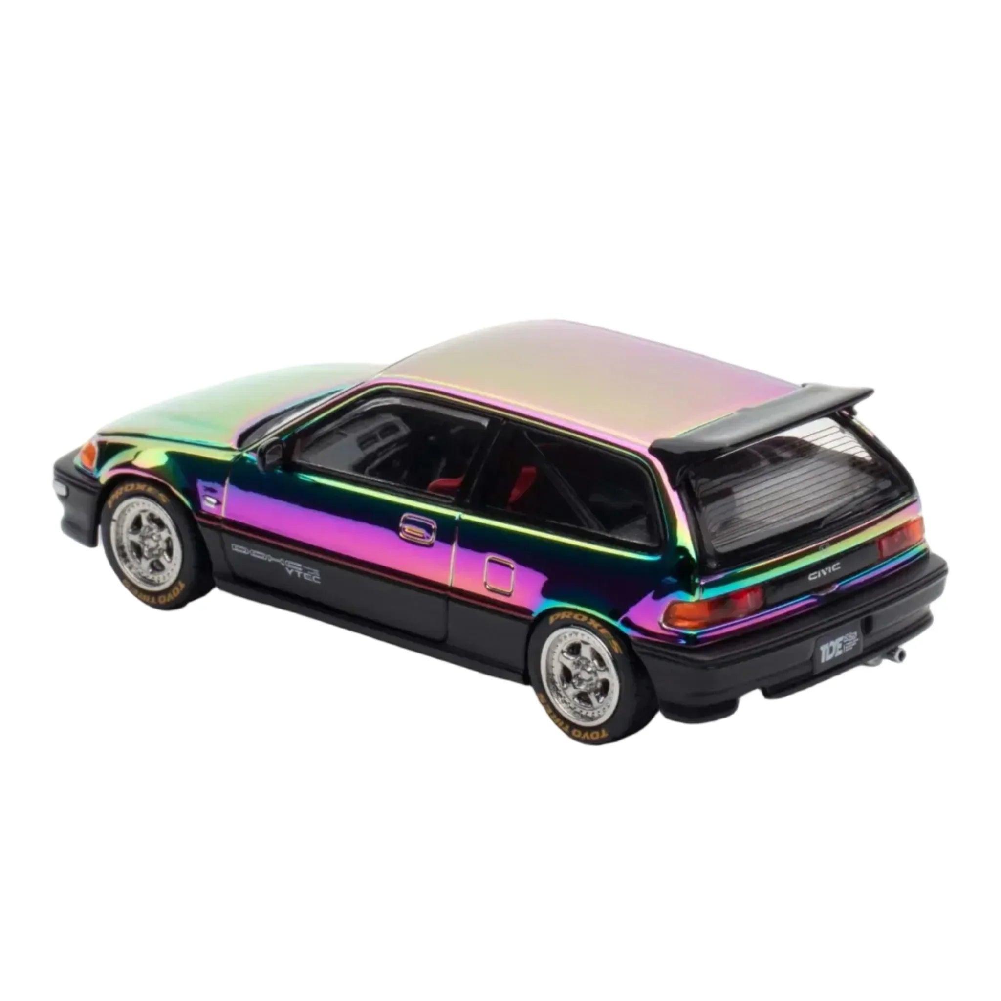 Premium scale diecast model car – Honda Civic Type-R (EK9) Thailand Diecast Expo 2025 Event Edition, 1:64 Scale (White) Collectible