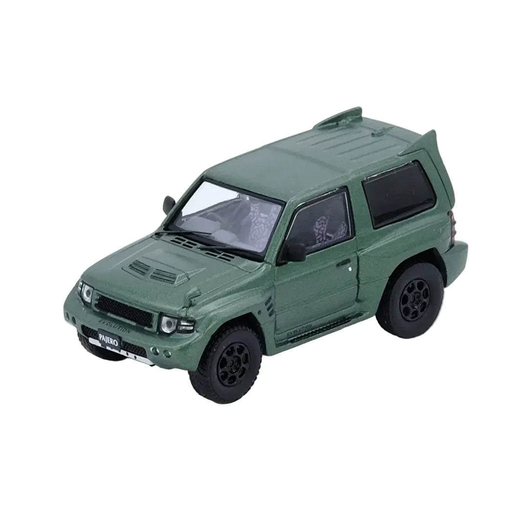 Premium scale diecast model car – Mitsubishi Pajero Evolution, 1:64 Scale (Green) Collectible