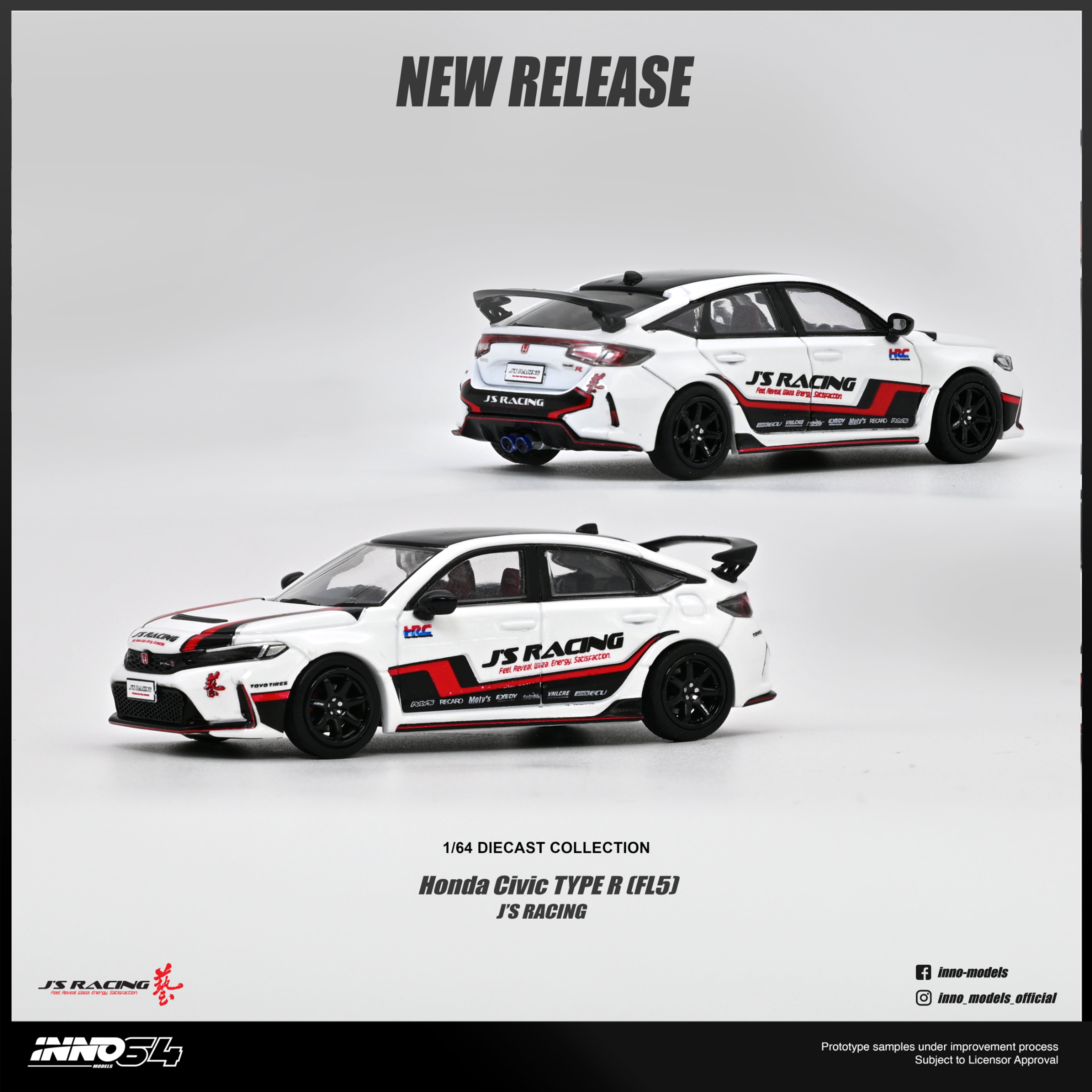 *PRE-ORDER* Honda Civic (FL5) J'S Racing, 1:64 Scale