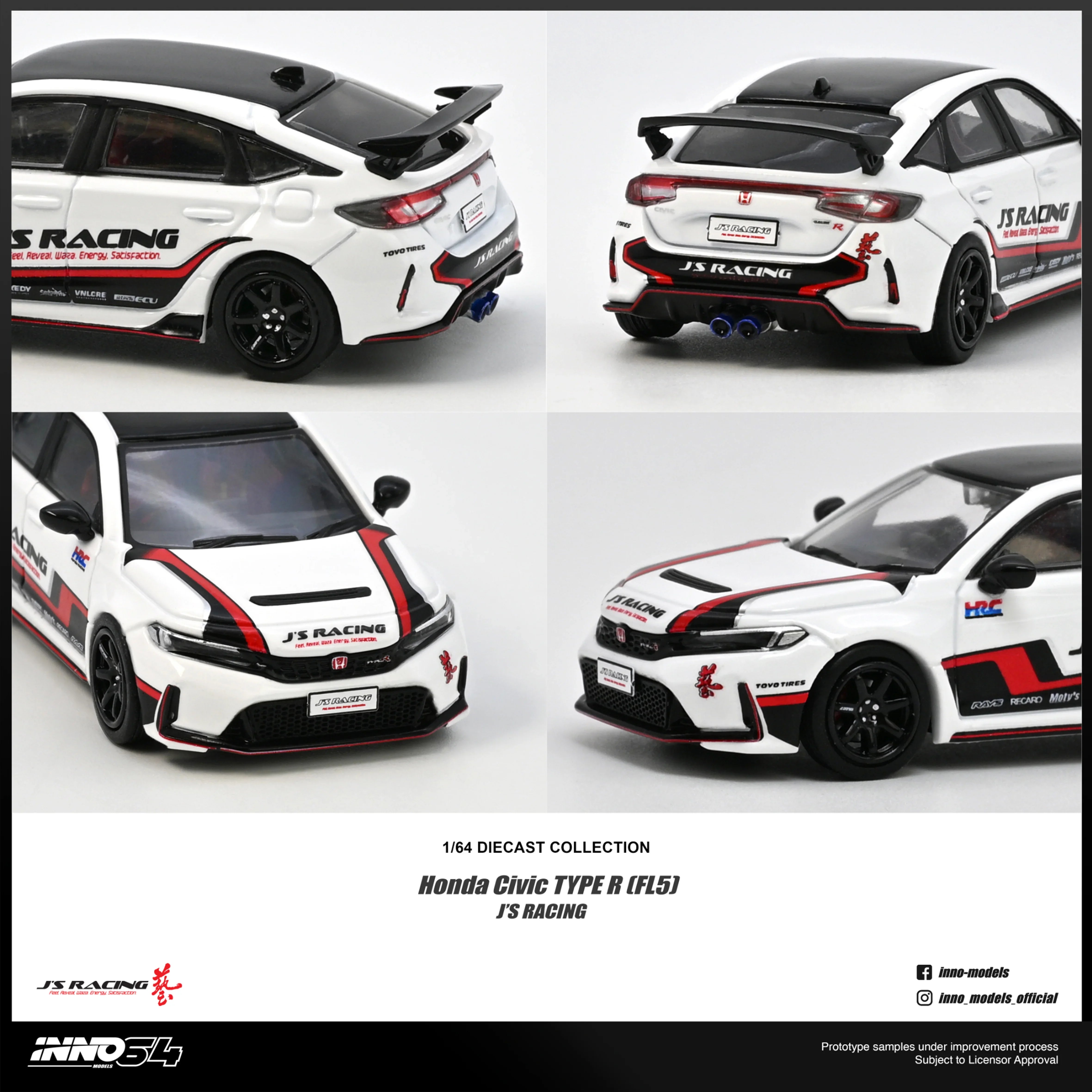 *PRE-ORDER* Honda Civic (FL5) J'S Racing, 1:64 Scale