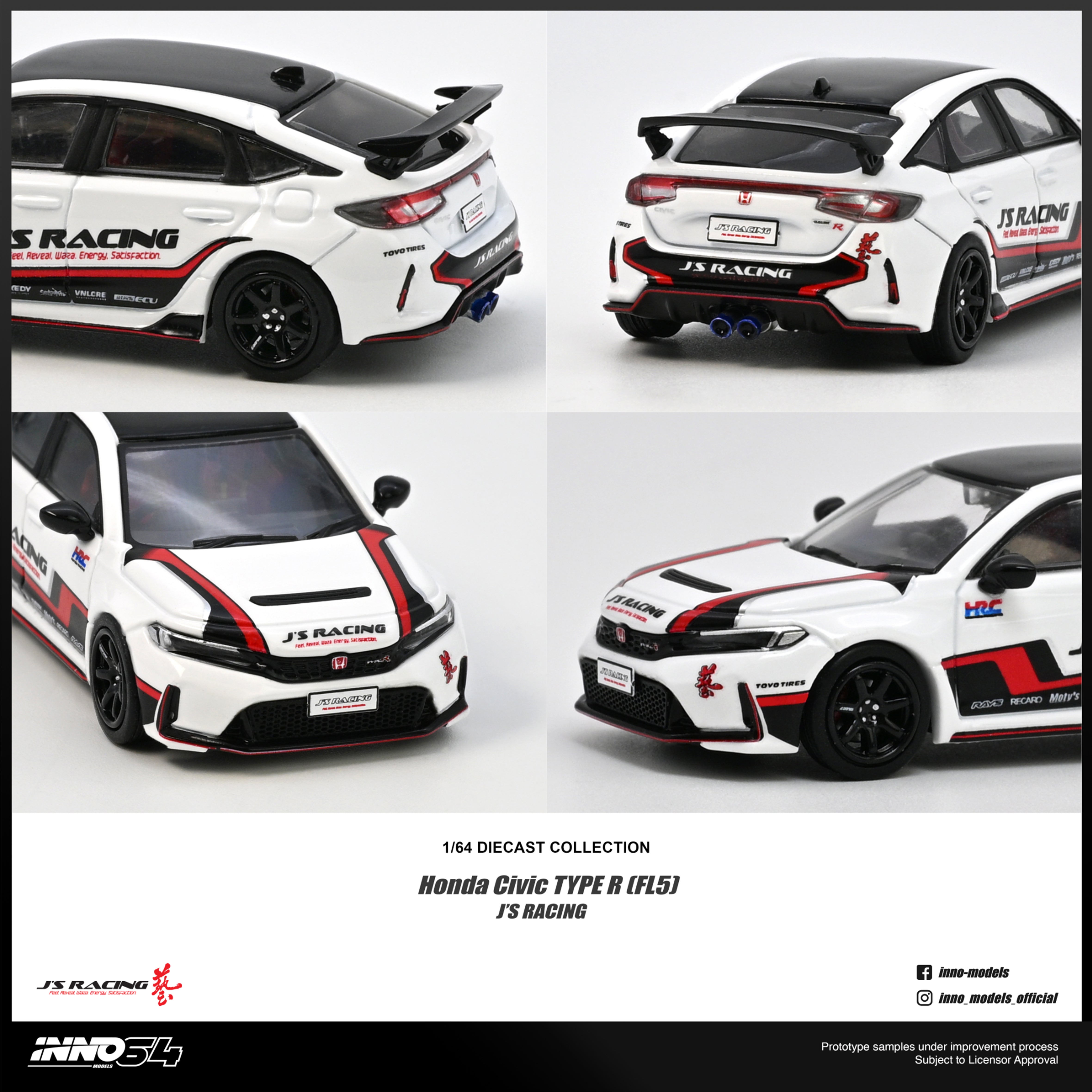 *PRE-ORDER* Honda Civic (FL5) J'S Racing, 1:64 Scale