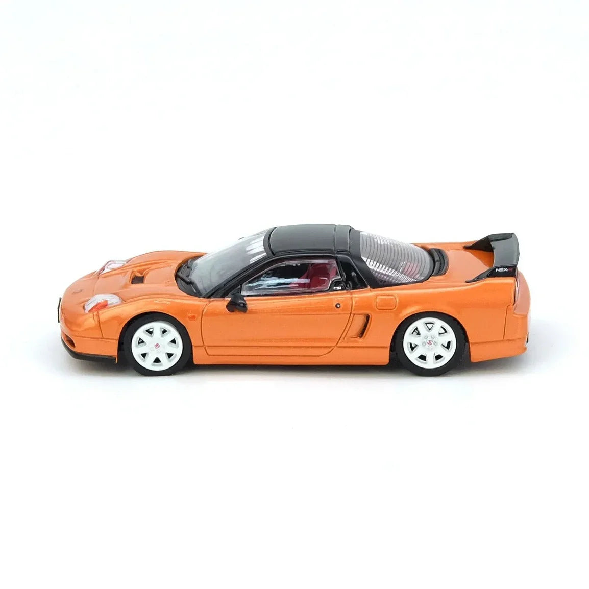 Premium scale diecast model car – *PRE-ORDER* Honda NSX-R (NA2) Imola W/ Extra Wheels, 1:64 Scale (Orange Pearl) Collectible