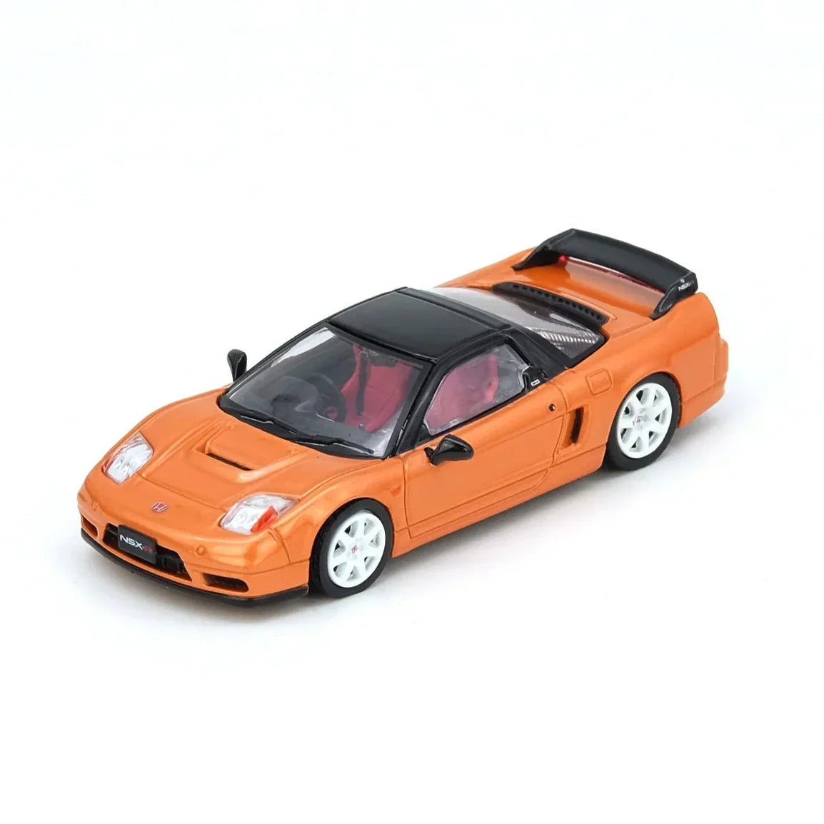 Premium scale diecast model car – *PRE-ORDER* Honda NSX-R (NA2) Imola W/ Extra Wheels, 1:64 Scale (Orange Pearl) Collectible
