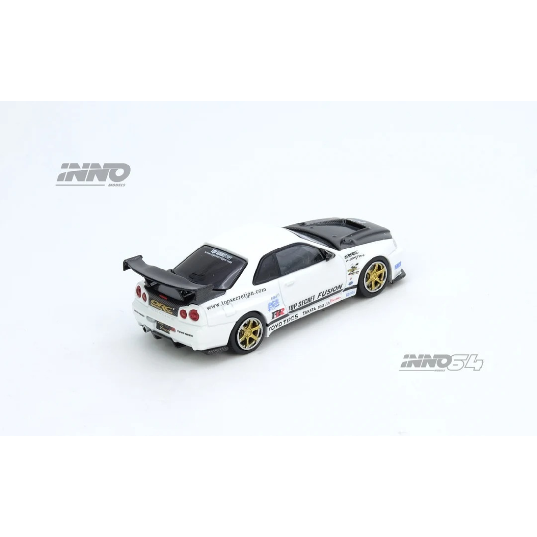 *PRE-ORDER* Top Secret R34 GT-R, 1:64 Scale (White)