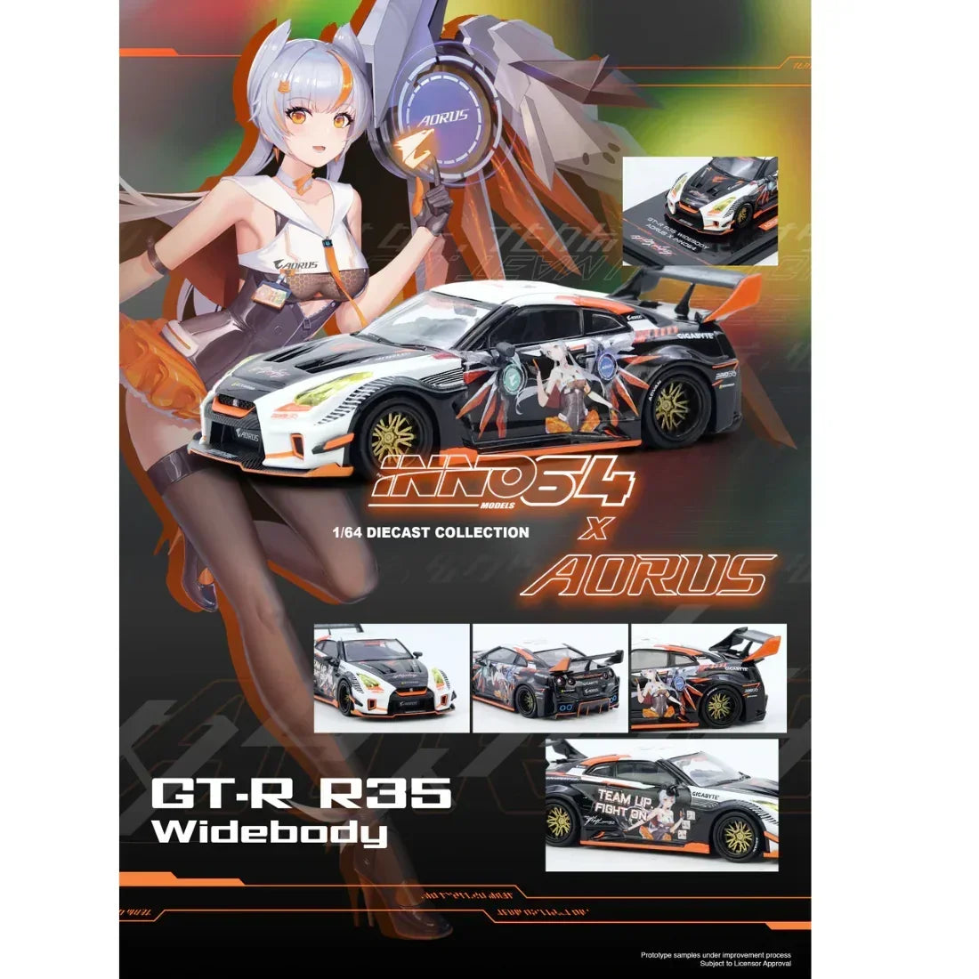 Premium scale diecast model car – Nissan GT-R R35 Widebody (Limited Edition), 1:64 Scale Collectible