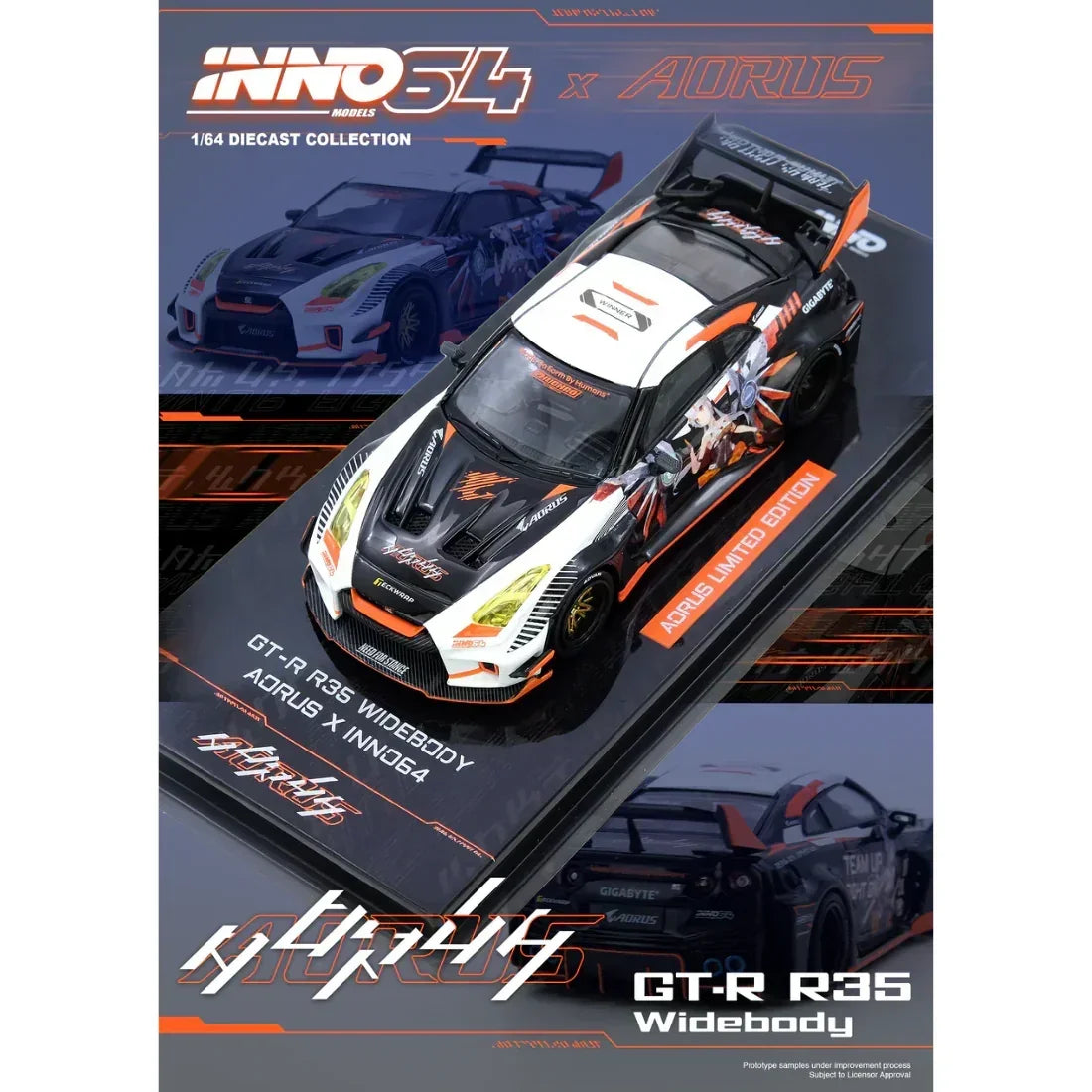 Premium scale diecast model car – Nissan GT-R R35 Widebody (Limited Edition), 1:64 Scale Collectible