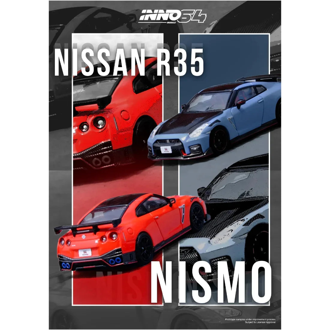 Premium scale diecast model car – Nissan GT-R (R35) Nismo, 1:64 Scale (Red) Collectible