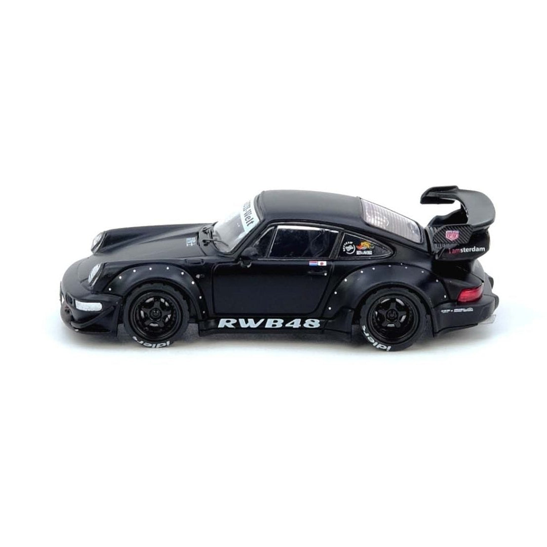 Premium scale diecast model car – *PRE-ORDER* RWB 964, 1:64 Scale (Black Matt) Collectible