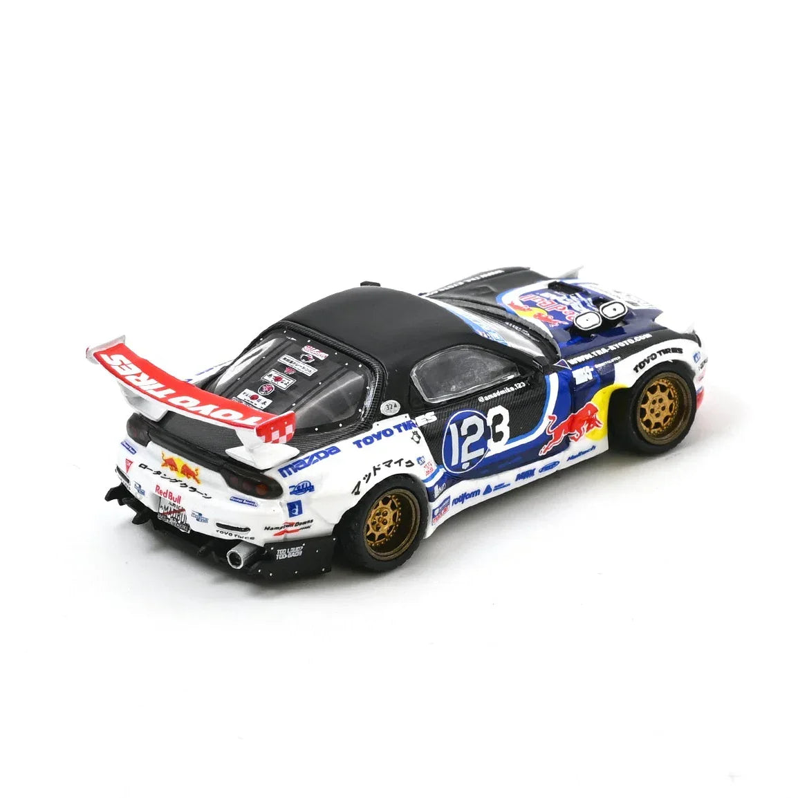 Premium scale diecast model car – *PRE-ORDER* Mazda RX-7 MAD Mike "Madbul Gen8", 1:64 Scale Collectible