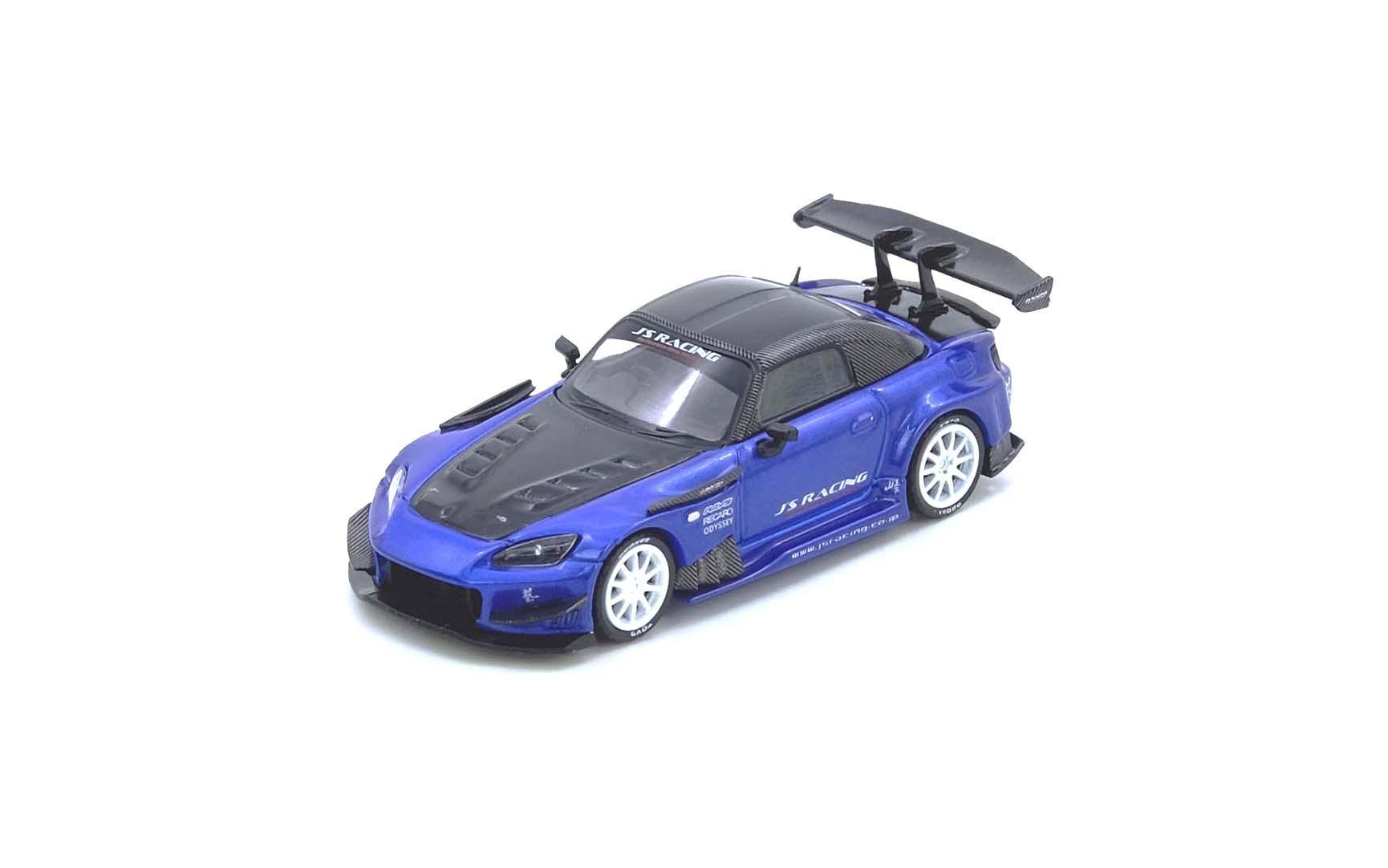 Premium scale diecast model car – *PRE-ORDER* Honda S2000 J'S Racing, 1:64 Scale (Blue) Collectible
