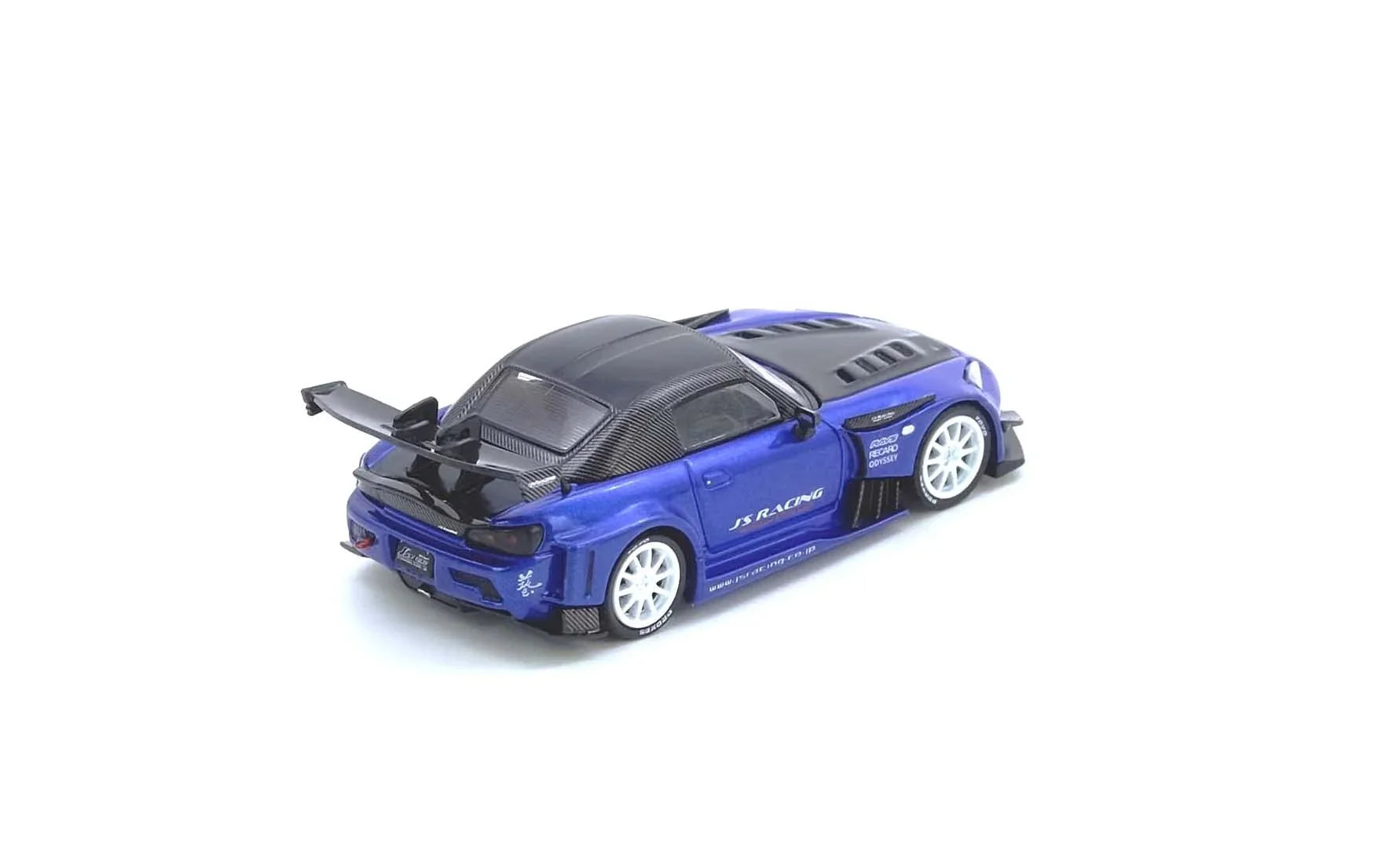 Premium scale diecast model car – *PRE-ORDER* Honda S2000 J'S Racing, 1:64 Scale (Blue) Collectible