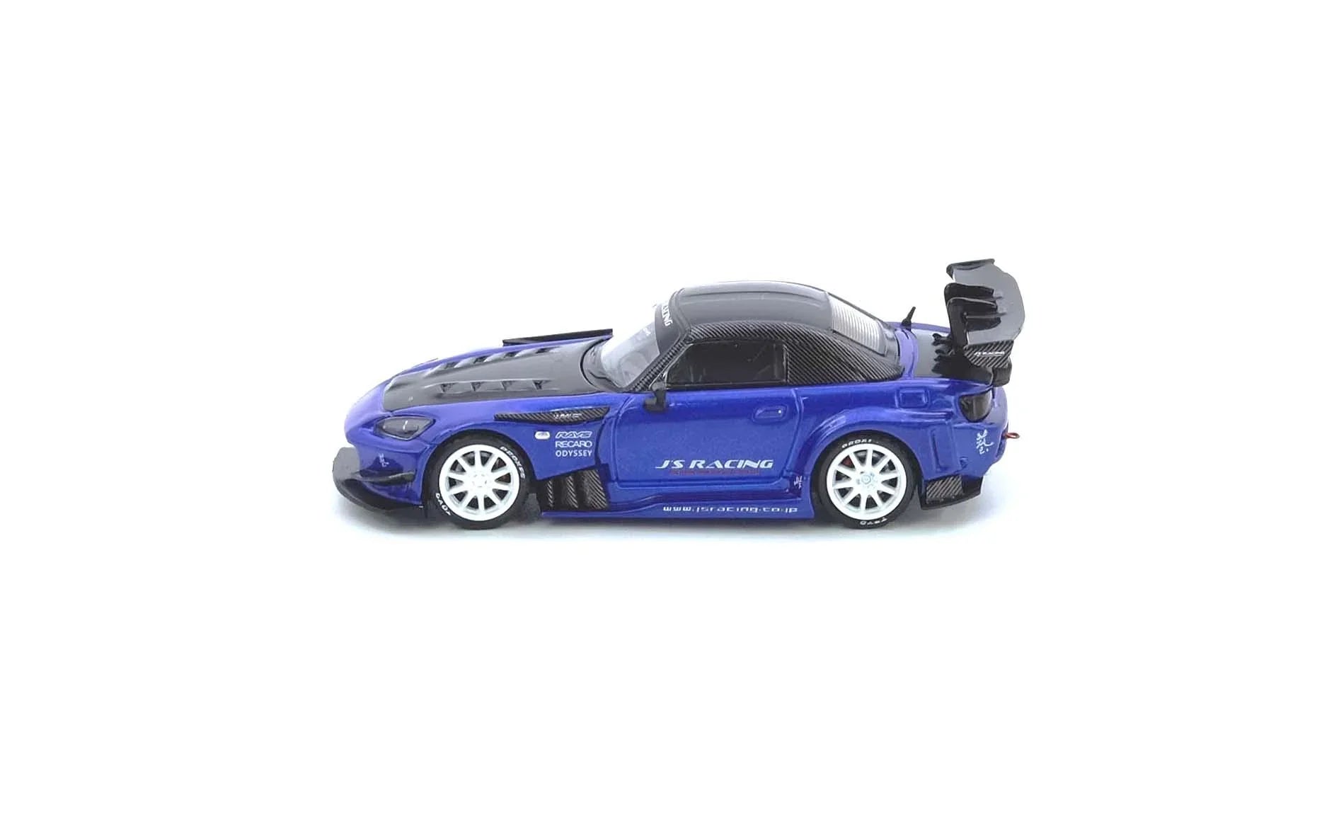 Premium scale diecast model car – *PRE-ORDER* Honda S2000 J'S Racing, 1:64 Scale (Blue) Collectible