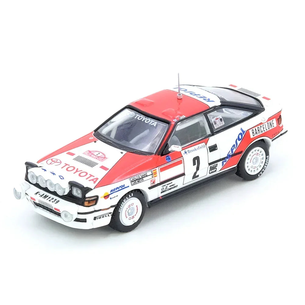 Premium scale diecast model car – Toyota Celica GT Four ST165 Winner Rally Monte Carlo 1991 C Sainz L Moya, 1:64 Scale Collectible