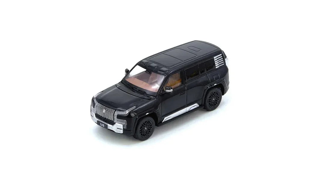 Premium scale diecast model car – Yanwang U8, 1:64 Scale (Black) Collectible