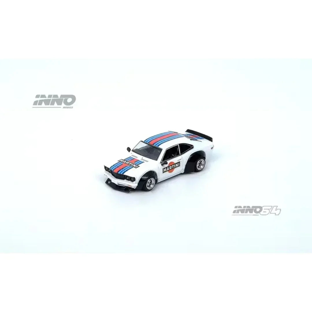 Premium scale diecast model car – Mazda Savanna RX3 Martini Racing Livery, 1:64 Scale Collectible