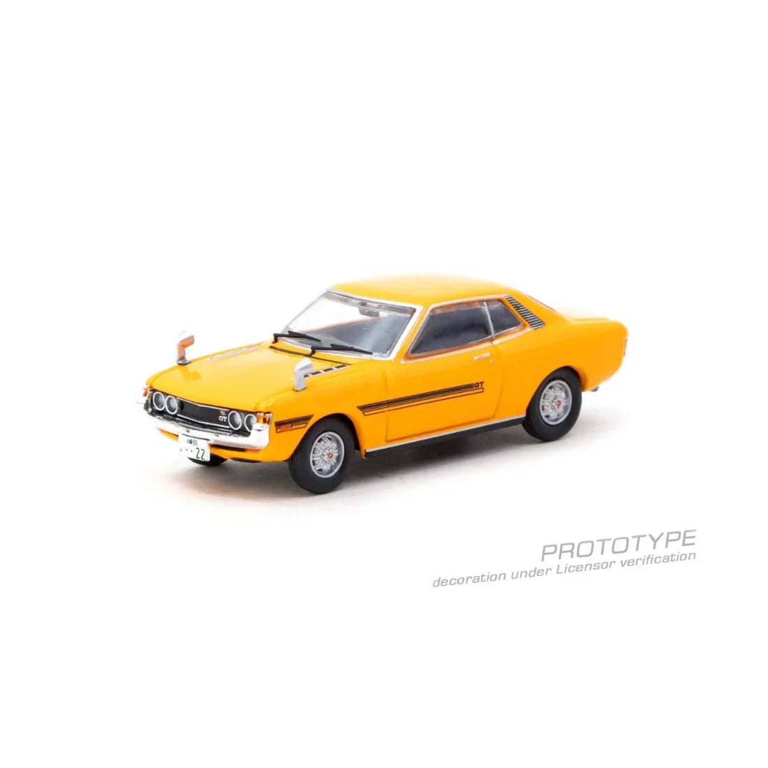 Premium scale diecast model car – *PRE-ORDER* Toyota Celica 1600GT TA22 Chance of Chase Car, 1:64 Scale (Orange) Collectible