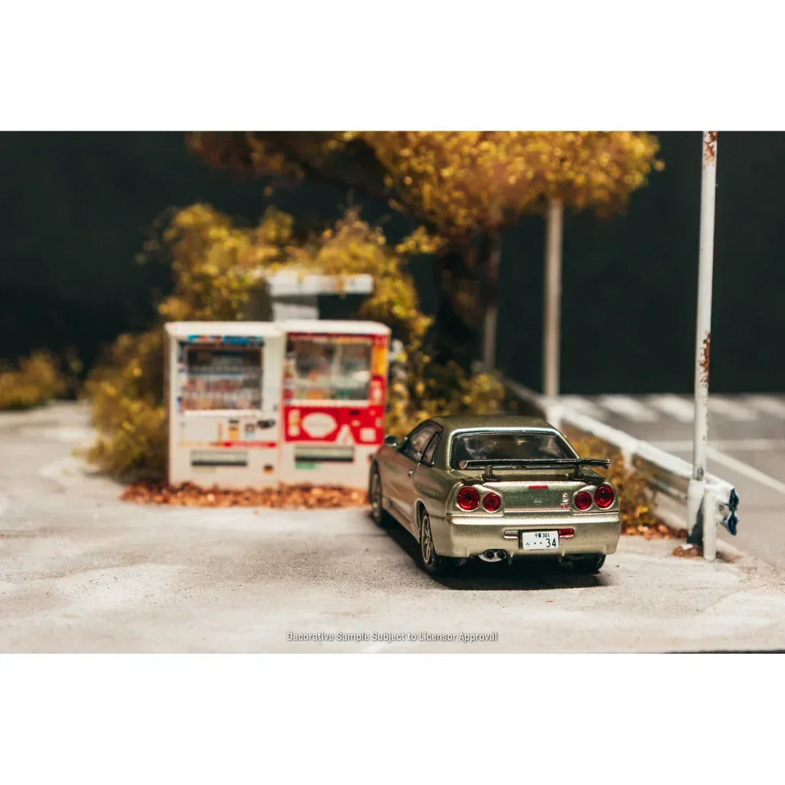 Premium scale diecast model car – *PRE-ORDER* Nissan Skyline GT-R R34 Millenium Jade (Chance of Chase Car), 1:64 Scale Collectible