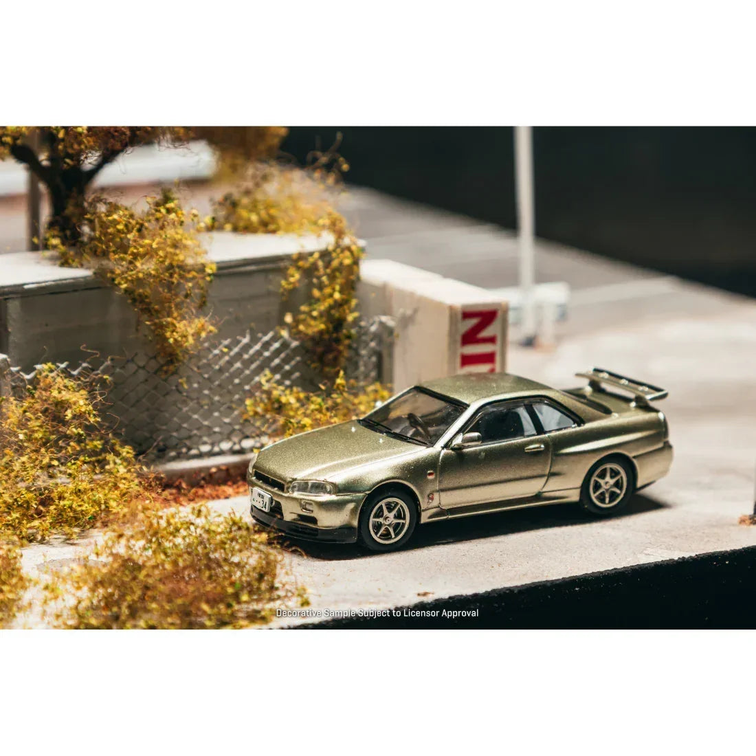 Premium scale diecast model car – *PRE-ORDER* Nissan Skyline GT-R R34 Millenium Jade (Chance of Chase Car), 1:64 Scale Collectible
