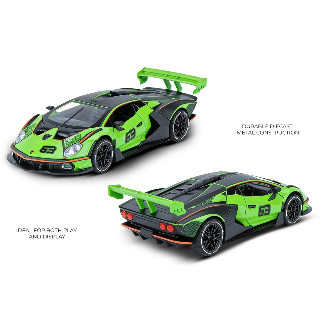 Lamborghini SCV12 Model Car, 1:32 Scale (Green)