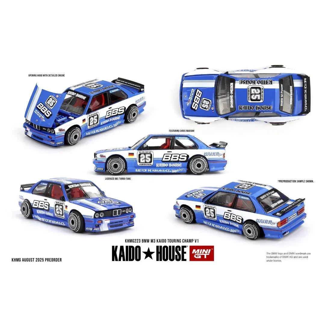 Premium scale diecast model car – BMW M3 Kaido Touring Champ V1 , 1:64 Scale(Blue) Collectible