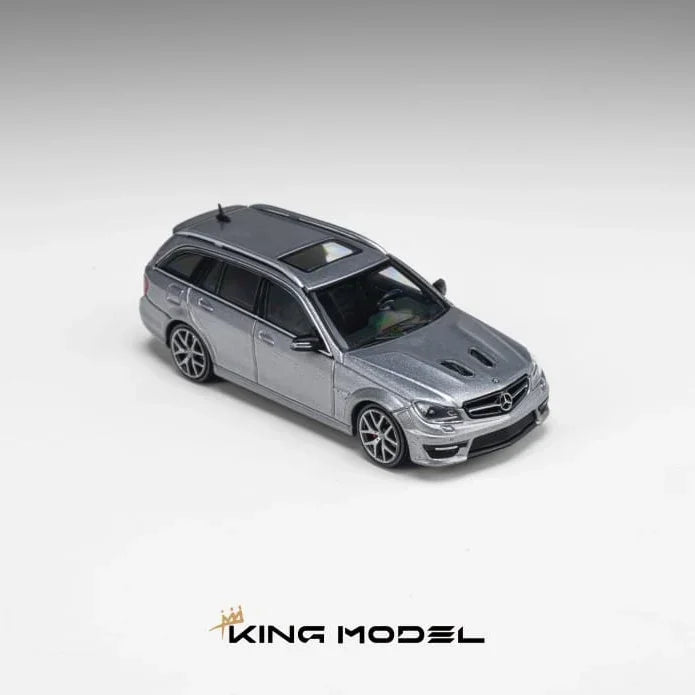 *PRE-ORDER* Mercedes Benz AMG C63 Wagon (Gun grey) Limited to 500pcs, 1:64 Scale