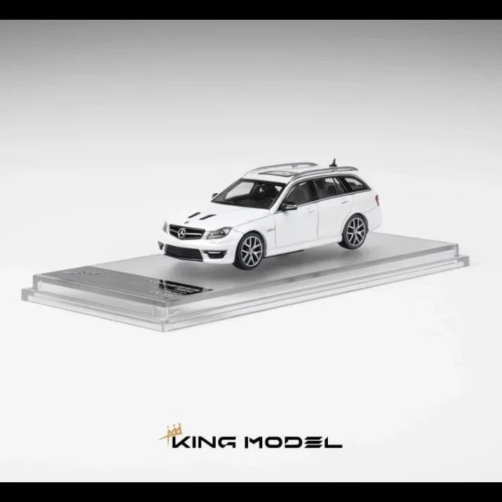*PRE-ORDER* Mercedes Benz AMG C63 Wagon White (Limited to 500pcs), 1:64 Scale