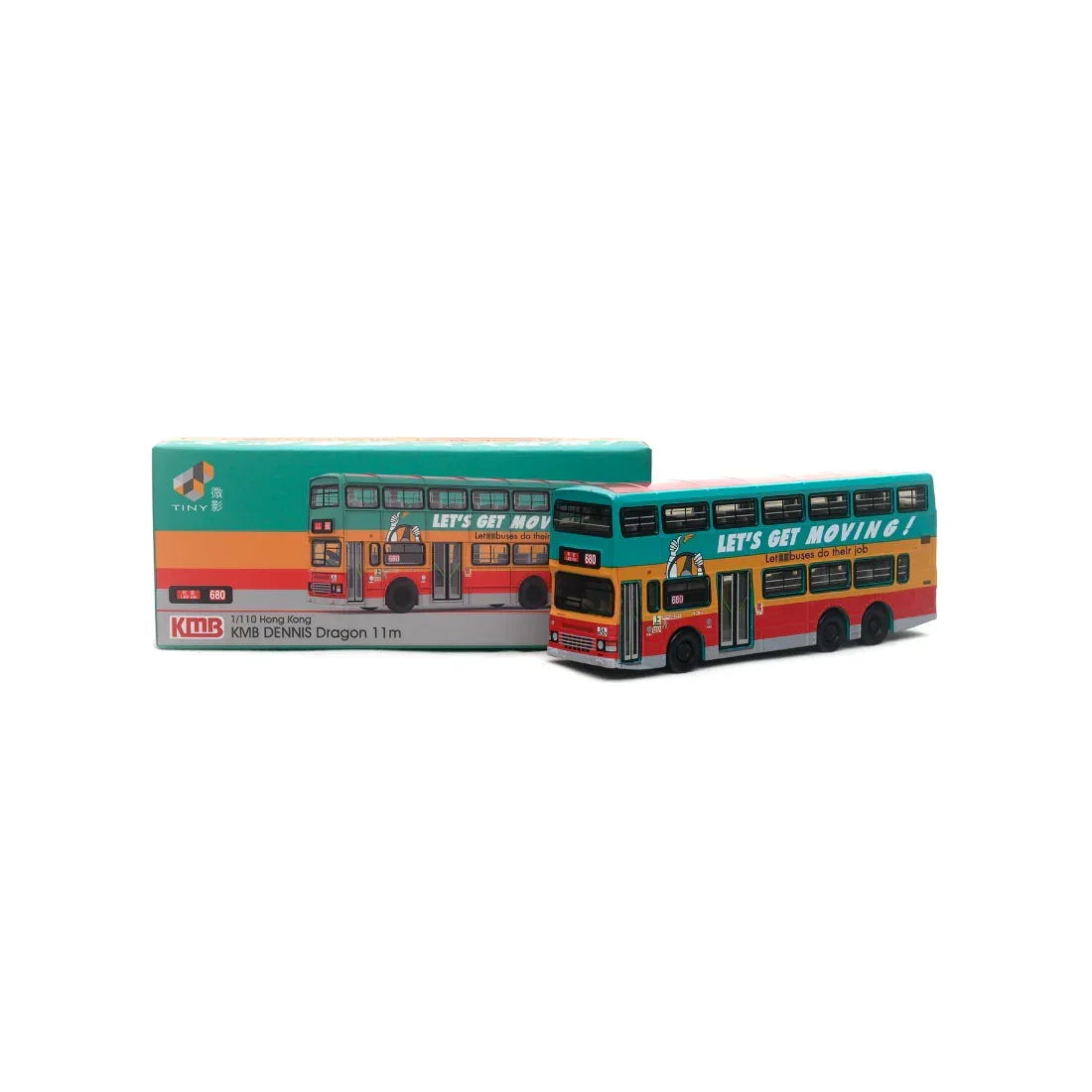 Premium scale diecast model car – *PRE-ORDER* KMB Dennis Dragon 11m "Smooth Traffic Benefits All" (680), 1:110 Scale Collectible