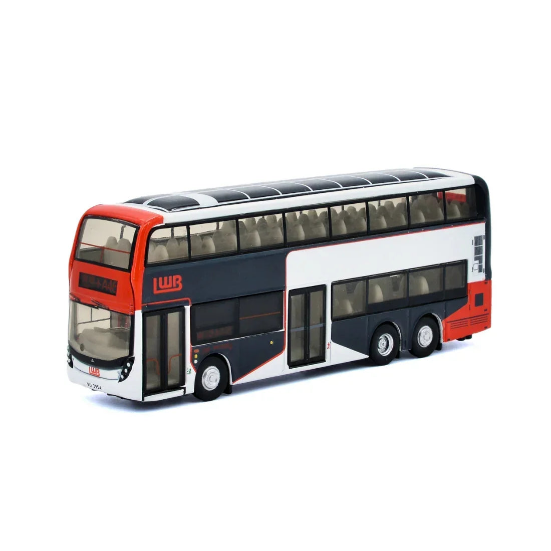 Premium scale diecast model car – Long Win Bus ADL Enviro500 MMC Solar Panel (A46) Real Solar Bus (Charging via Solar Power & Light), 1:110 Scale Collectible