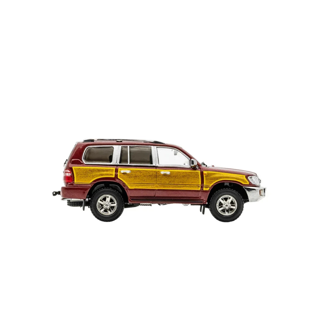Premium scale diecast model car – *PRE-ORDER* Toyota Land Cruiser LC100 Retro Woodgrain Livery, 1:64 Scale Collectible