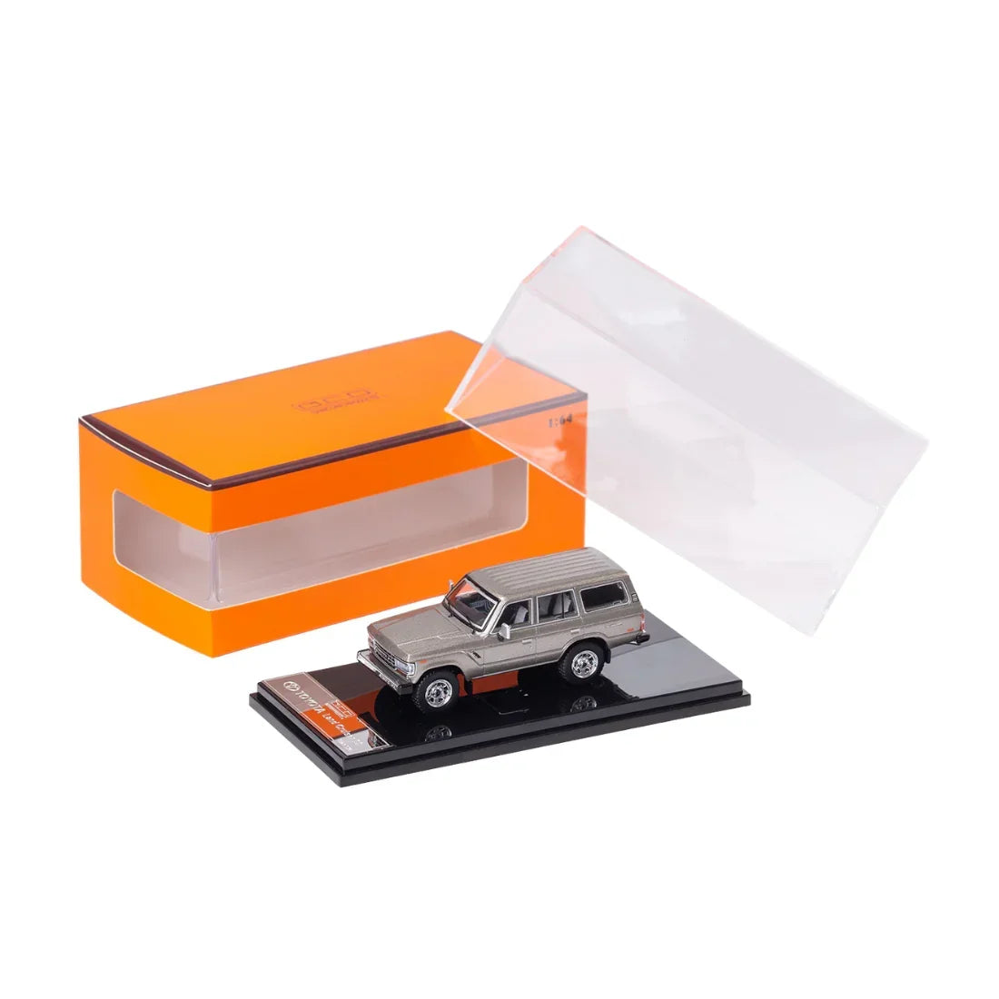 Premium scale diecast model car – *PRE-ORDER* Toyota Land Cruiser LC60 Street Version, 1:64 Scale (Grey) Collectible