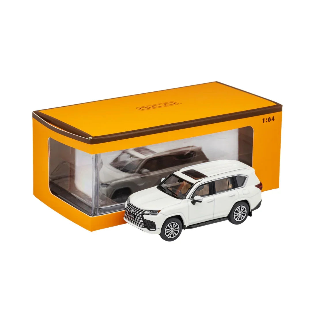 Premium scale diecast model car – *PRE-ORDER* Lexus LX600 Street Version, 1:64 Scale (White) Collectible