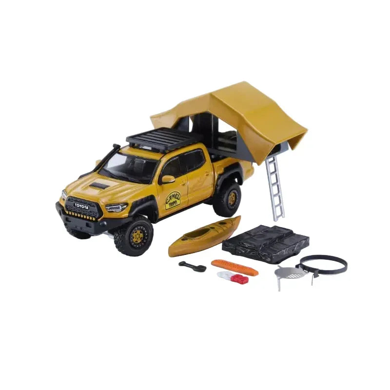 Premium scale diecast model car – Toyota Tacoma No.275 TRD PRO, 1:64 Scale (Beige) Collectible