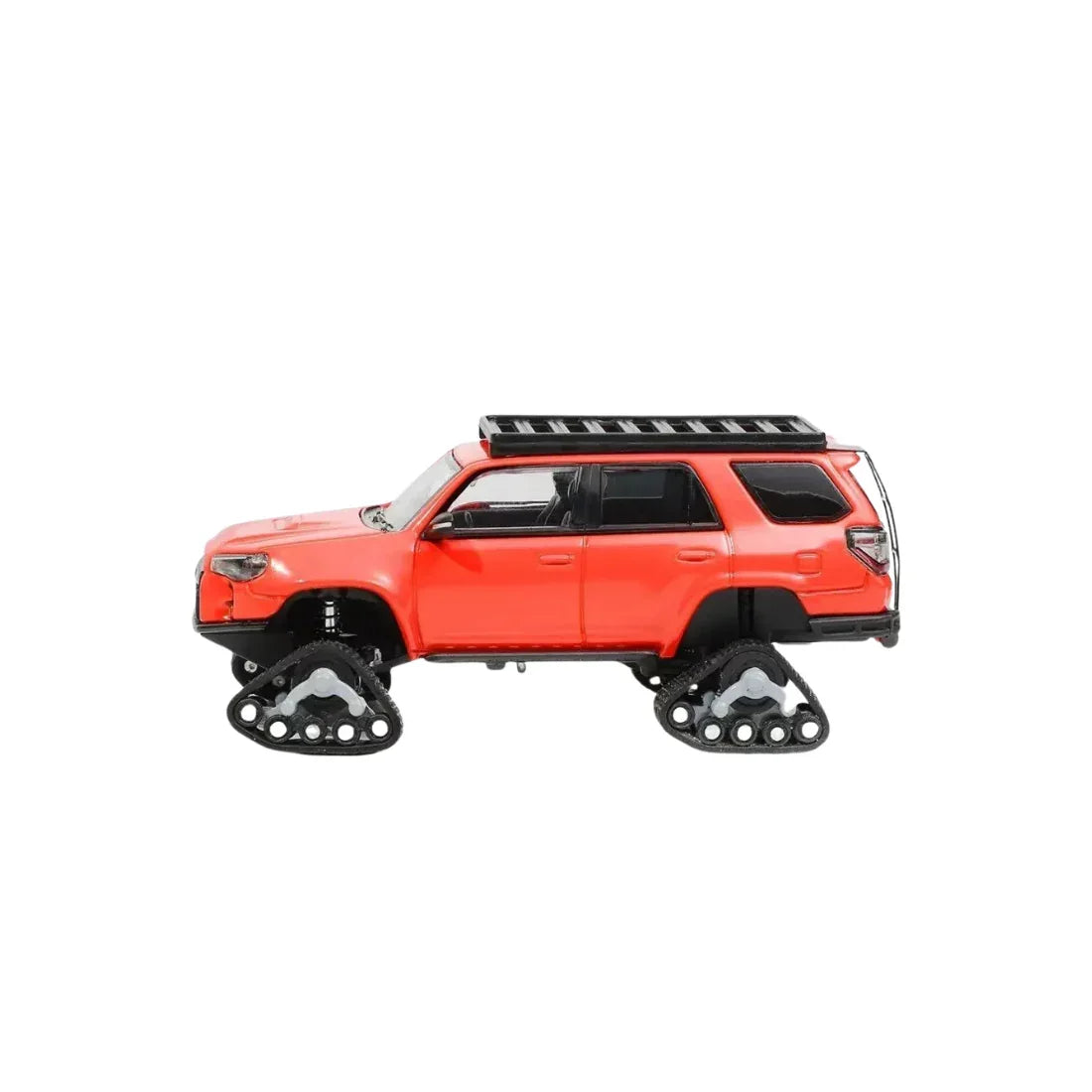 Premium scale diecast model car – *PRE-ORDER* Toyota 4Runner Pre-Runner Snow Edition Modified with Accessories, 1:64 Scale (Orange) Collectible
