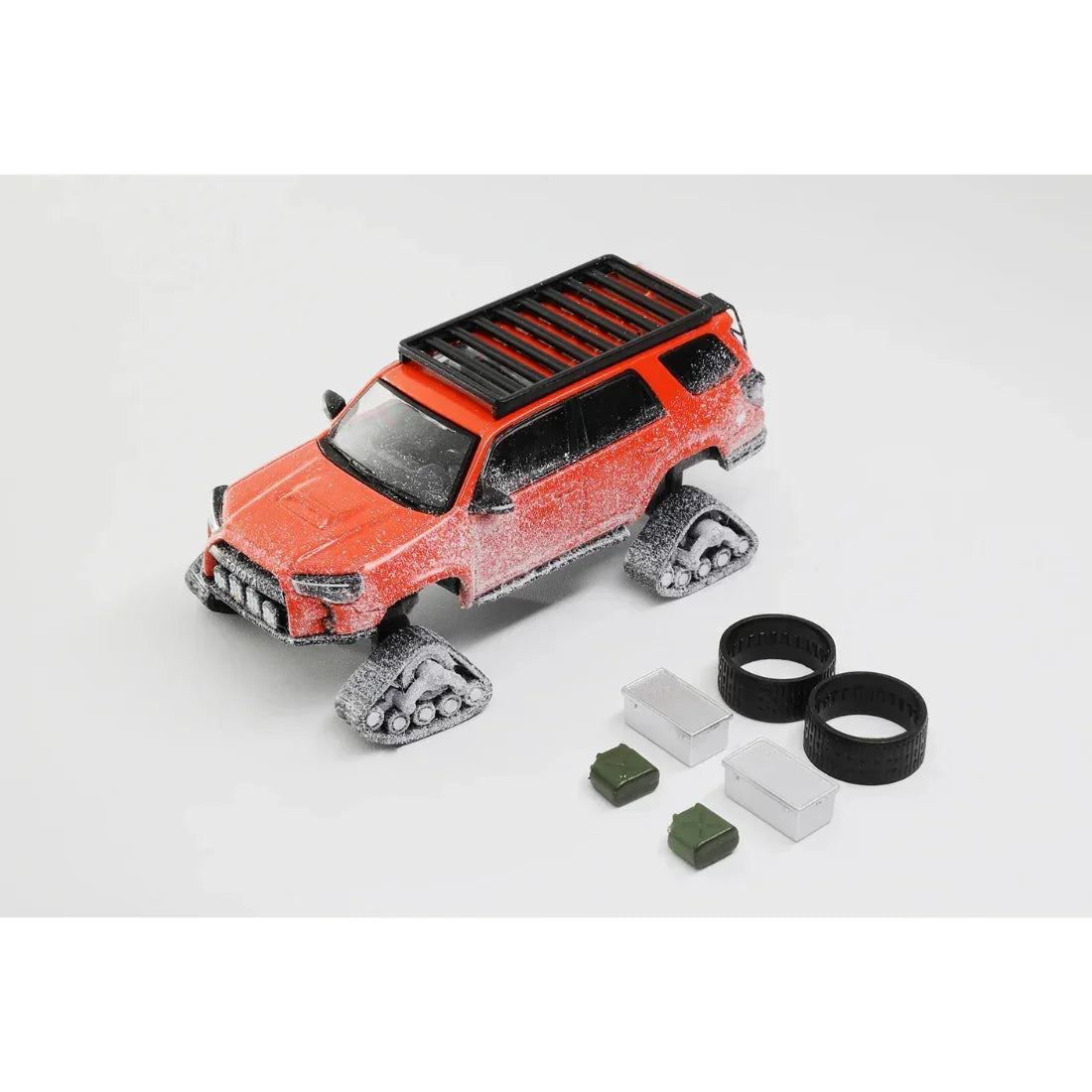 Premium scale diecast model car – Toyota Modified Snowmobile, 1:64 Scale (Red) Collectible